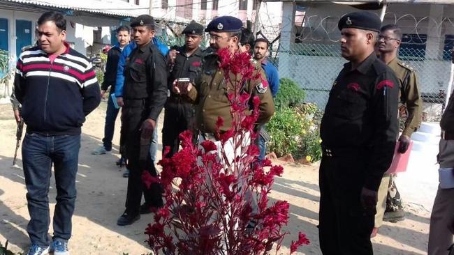 Authorities at the power plant where four policemen were shot dead by a colleague. Picture: Twitter