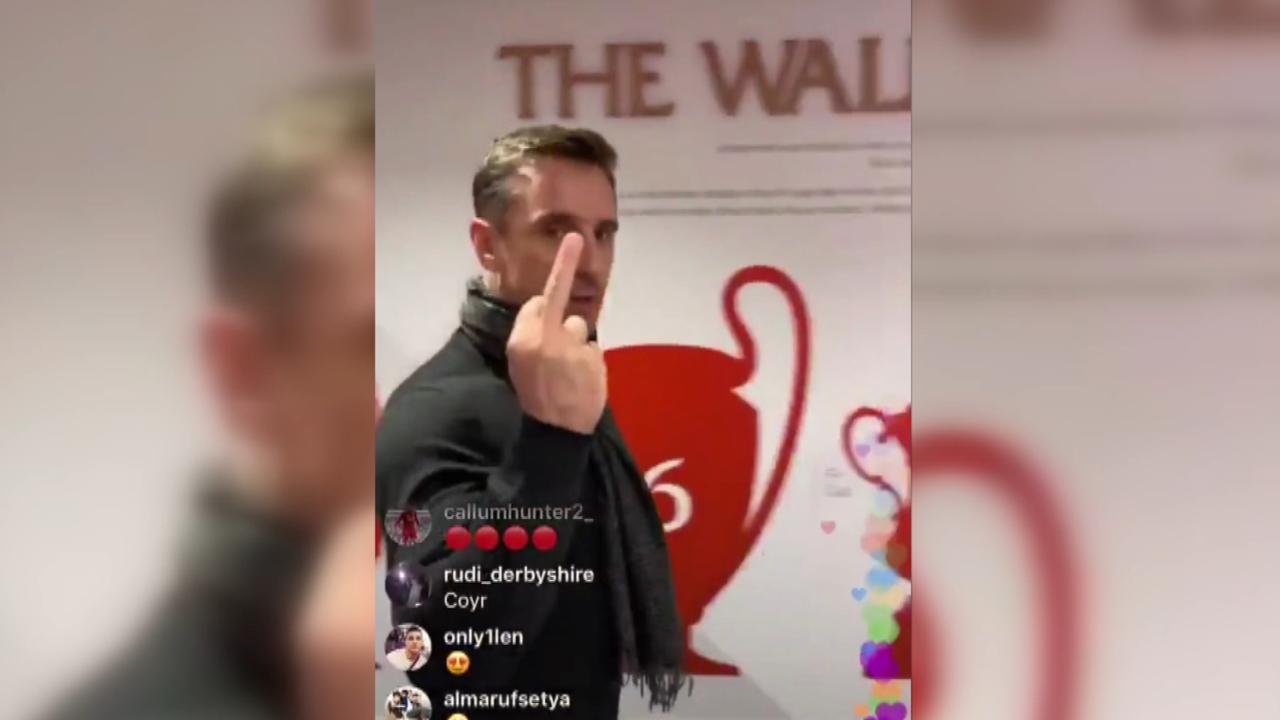 Gary Neville was less than impressed with Jamie Carragher's video.