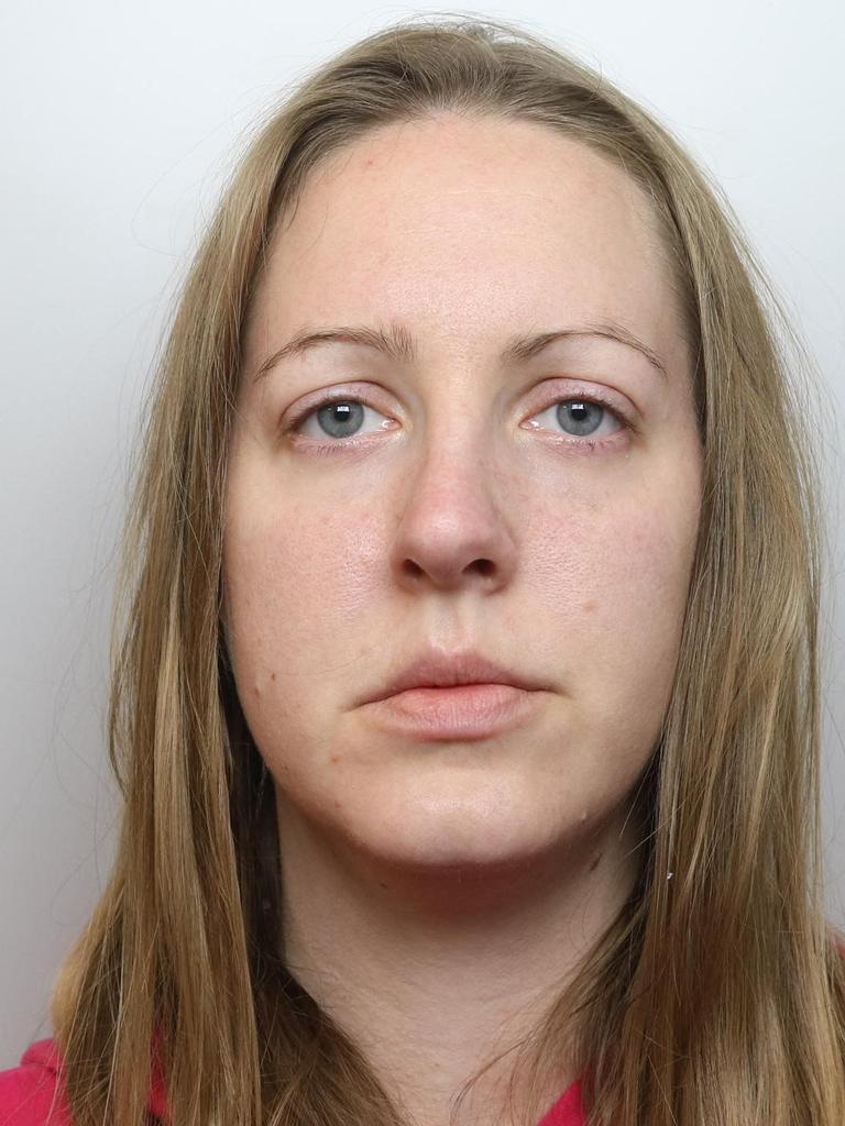 A handout image released by Cheshire Constabulary police force in Manchester on August 17, 2023, shows the November 2020 custody photograph of nurse Lucy Letby. Picture: AFP