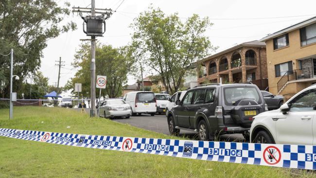 Police are investigating whether a car fire nearby is linked to the fatal shooting. Picture: NewsWire / Monique Harmer