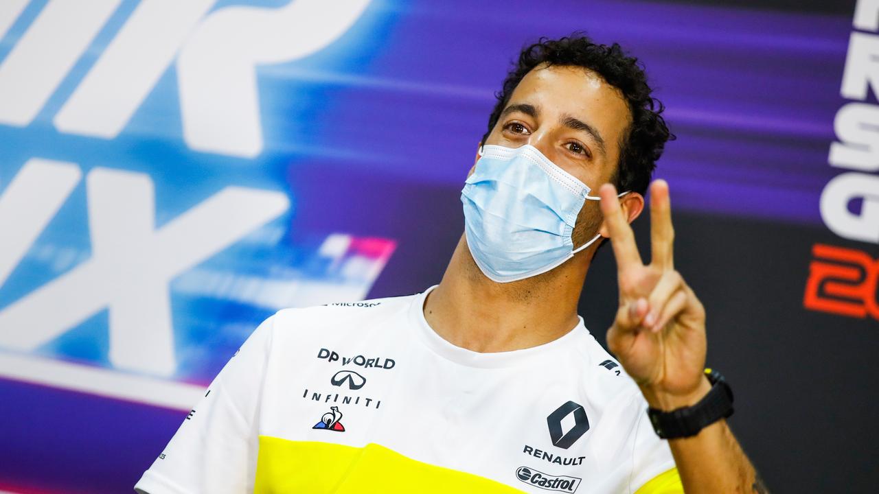 Daniel Ricciardo said peace out to Renault. (Photo by Florent Gooden – Pool/Getty Images)