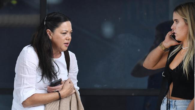 Sharlene Leticia O'Brien (left) and Maya Mary-Anne Murray (right) outside Maroochydore Magistrates Court.