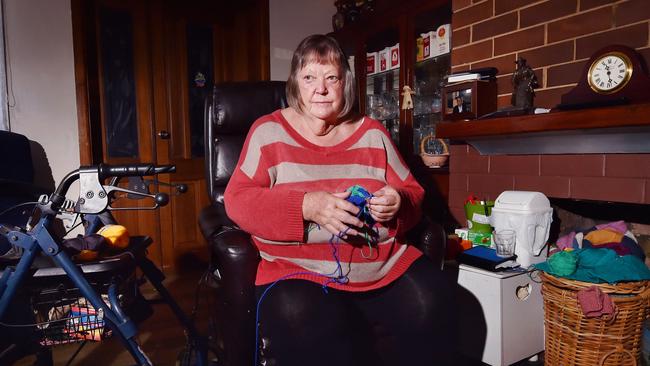 Ms Johns doesn't want to leave her home and says moving would kill her. Picture: Nicki Connolly