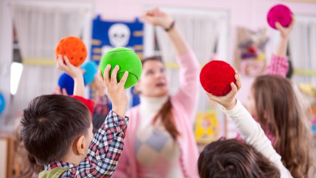 iStock image of children at a childcare centre having fun.