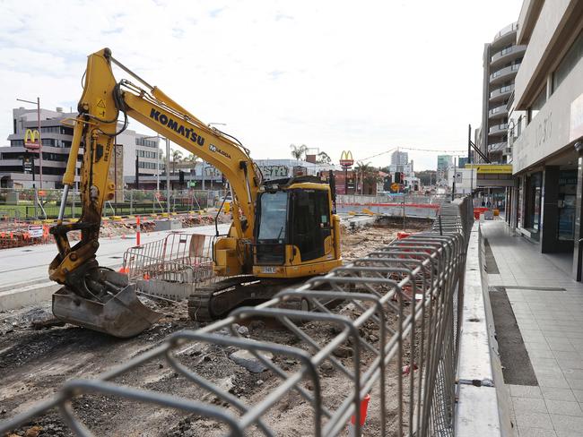 A ban on construction across Sydney has come into effect on Monday. Picture: David Swift