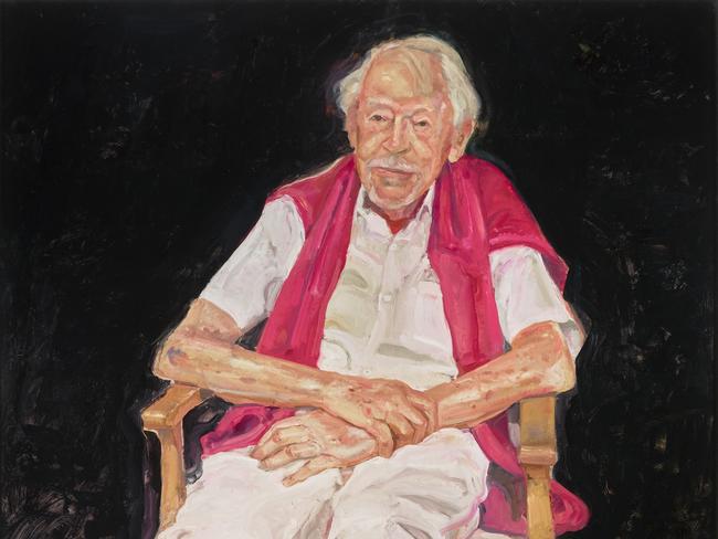 Archibald Prize winning portrait of Guy Warren by Peter Wegner. Picture: AGNSW, Jenni Carter