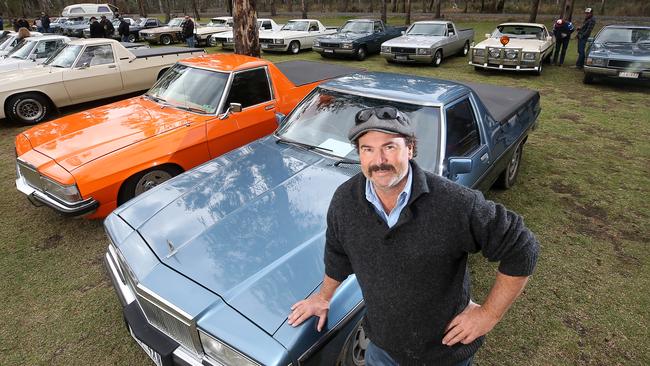 Crop farmer Paul Oxbrow from Rupanyup with his 1983 Kingswood. Picture: Yuri Kouzmin