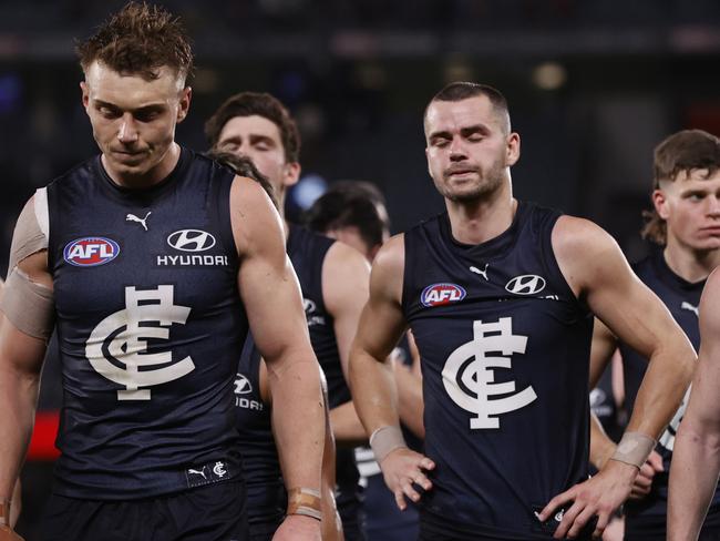 A heartbreaking defeat to the Saints meant the Blues’ finals fate was out of their hands, but the Power came through. Picture: Darrian Traynor/Getty Images)