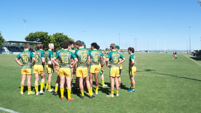 Ignatius Park College and Kirwan State High School teams take on St Brendanâ€™s College Yeppoon teams in Queensland state rugby league semi finals at Mackay on Wednesday, August 24, 2022.