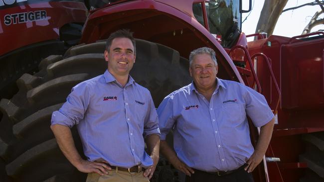 Bowing out: Mark O'Connor (right) who after 42 years with family business O'Connors, is ready to retire, making way for incoming chief executive Gareth Webb.