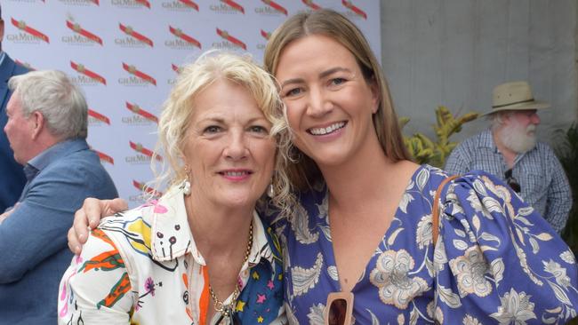 Judy and Amy at the Rockhampton Jaguar Land Rover Pop-Up Polo on June 3, 2023. Picture: Aden Stokes