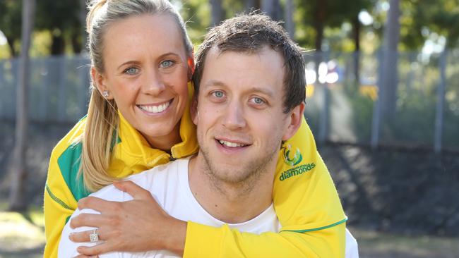 Joe Ingles and Renae Hallinan are expecting twins as the Rio Olympics gets under way.