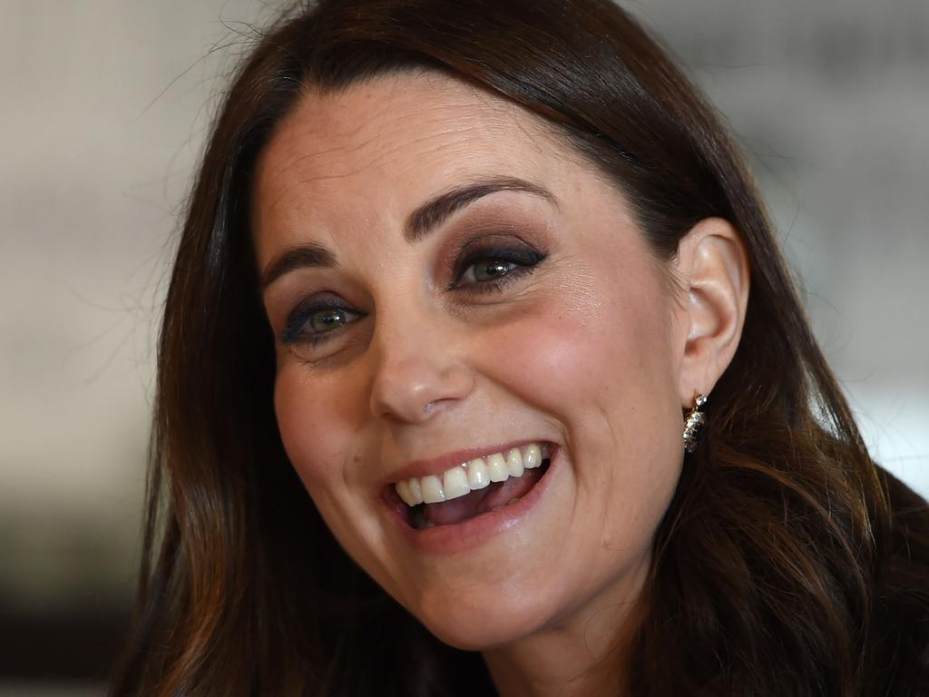 Britain’s Catherine, Duchess of Cambridge gestures during her visit to the Reach Academy Feltham, a school which supports children, their families and the school community throughout their school career, in Feltham, west London on January 10, 2018. .Picture: AFP