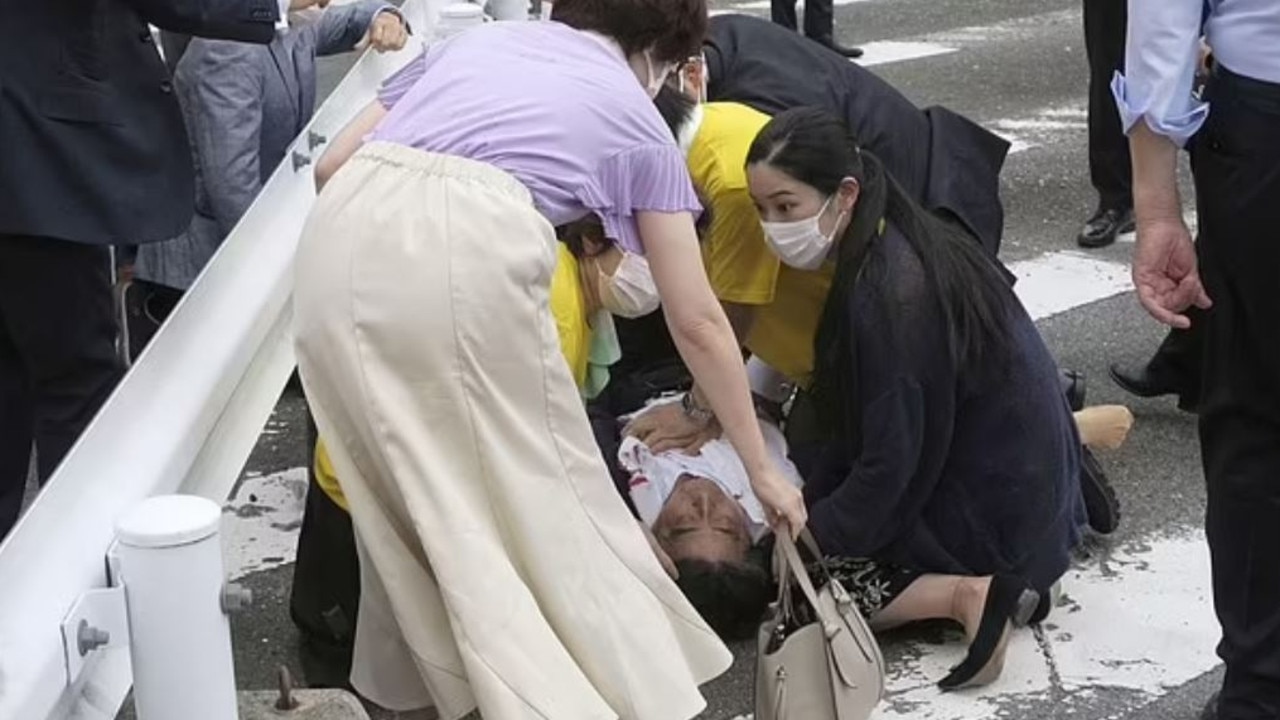 Shinzo Abe has been shot in Nara, Japan. Picture: Reuters