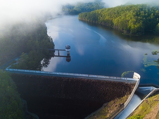 Tweed Shire Councilâs proposal to raise the existing Clarrie Hall Dam wall by 8.5 metres would almost triple its capacity to about 42,300 megalitres, securing the Tweedâs water supply until at least 2065. Picture: Sally Hinton