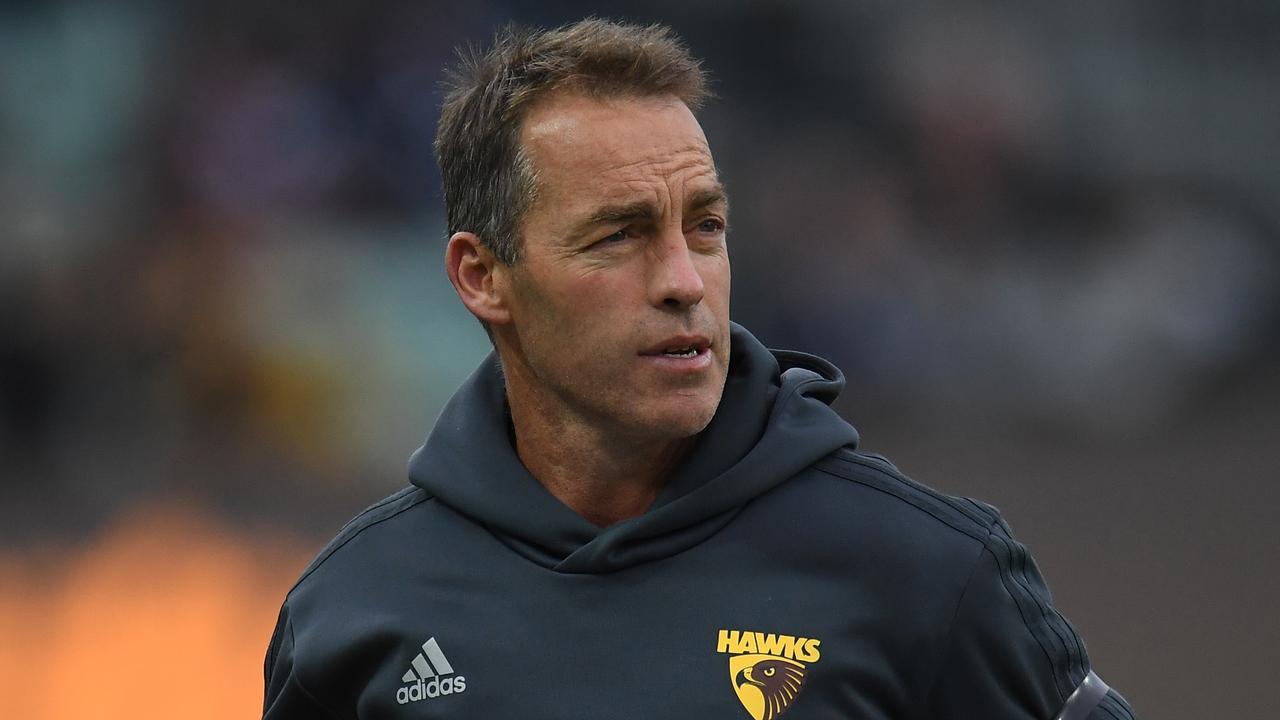 Hawthorn coach Alastair Clarkson wants a more relaxed approach to young AFL talent. (AAP Image/Julian Smith)