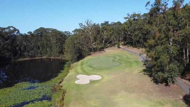 11th hole, Safety Beach Golf Club.