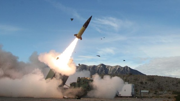 An Army Tactical Missile System, or ATACMS, was tested in the White Sands Missile Range in New Mexico in 2021.