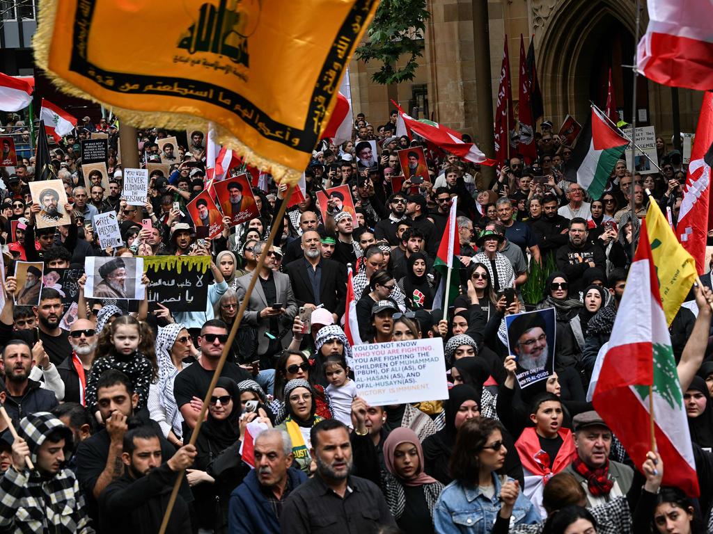 Hundreds of demonstrators turned out in the CBD. Picture: AFP