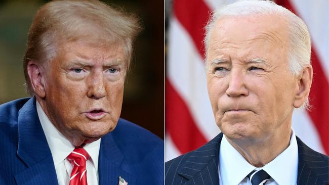 Donald Trump and Joe Biden will meet at the White House. Picture: AFP.