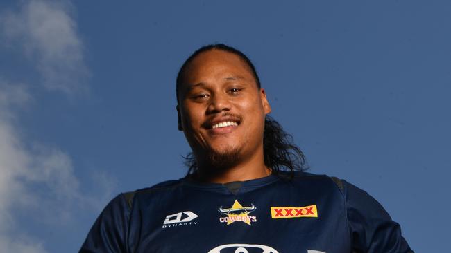 North Queensland Cowboys player Luciano Leilua ahead of the preliminary final against the Paramatta Eels. Picture: Evan Morgan