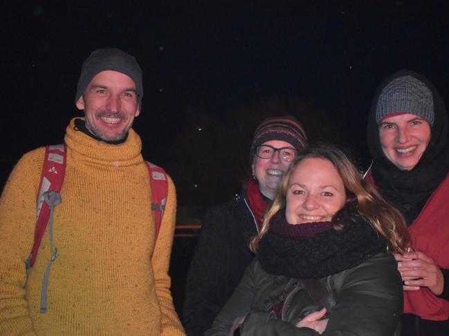 Carsten Schmidt, Karen Dobson, Fiona McCallum, and Yvonne Kauf at the 2021 Killarney Bonfire Night.