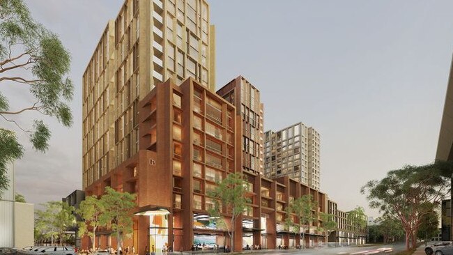 The development would overlook Parramatta Rd.