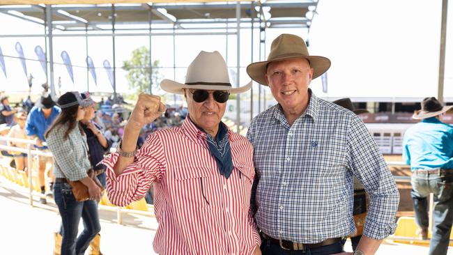 Mount Isa Rodeo 2024 - Bob Katter Federal Member for Kennedy and Leader of the Opposition Pater Dutton. Picture by Luke Marsden. - Photo Supplied