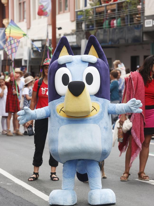Bluey. Hobart Christmas Pageant 2024. Picture: Nikki Davis-Jones