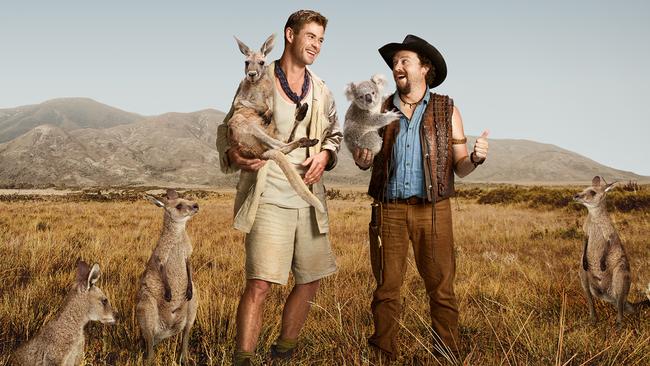 Chris Hemsworth and Danny McBride adventure through the outback in the tourism ad.