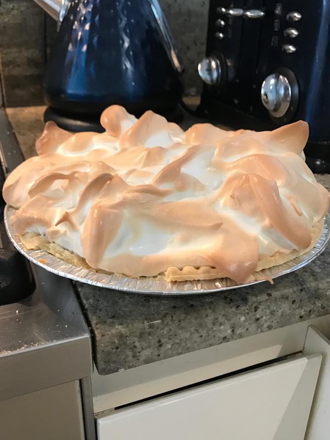 Mick Carroll’s version of the caramel pie using his nan’s recipe.