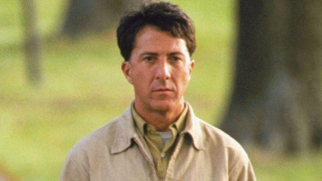 Dustin Hoffman in scene from film Rain Man