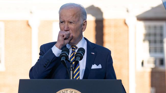 Joe Biden speaks in Atlanta, Georgia, the cradle of the civil rights movement, on Tuesday. Picture: AFP