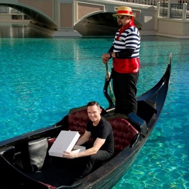 Mike always enjoys a Gondola ride through the canal. Did you know more than 500,000 visitors ride the gondolas every year? #HumanNatureLive #Jukebox #TheVenetian #LasVegas.