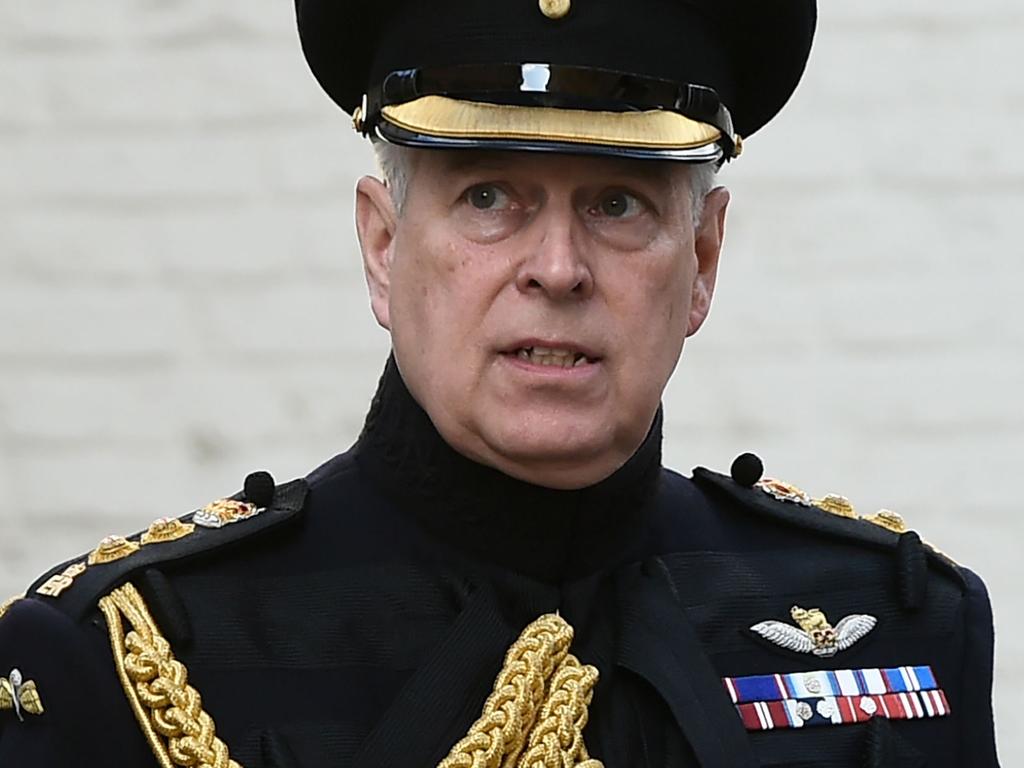 Prince Andrew, Duke of York, attends a ceremony commemorating the 75th anniversary of the liberation of Bruges, in Bruges. Picture: John Thys/AFP