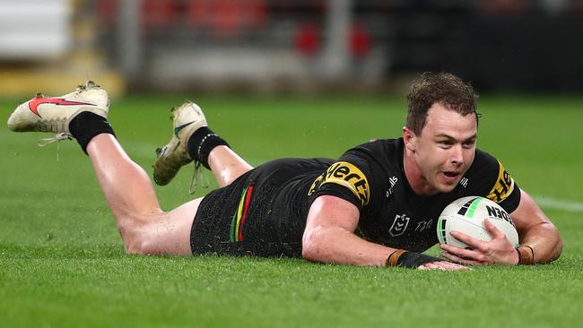 Dylan Edwards got on the scoreboard for the Panthers. Picture: Chris Hyde/Getty Images