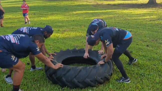 Northern Pride players put through paces at pre-season training camp