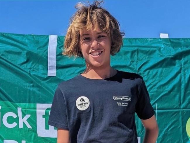 Surfer Khai Cowley, 15, who was fatally attacked by a shark at Ethel Beach in South Australia's Dhilba Guuranda-Innes National Park, on the York Peninsula. Picture: Supplied