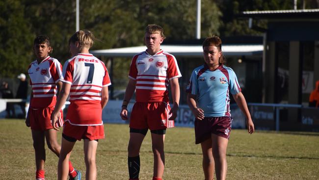 Renouf Shield action: Keebra Park v Palm Beach Currumbin.