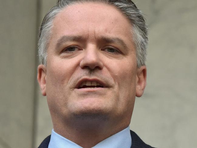 (FILES) In this file photo taken on August 22, 2018 Australia's Finance Minister Mathias Cormann attends a press conference in Parliament House in Canberra. - Australia's former finance minister Mathias Cormann was named the Organisation for Economic Co-operation and Development (OECD) chief on March 12, 2021 according to official sources. (Photo by MARK GRAHAM / AFP)