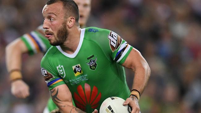 Josh Hodgson runs the show for the Raiders. Picture: AAP