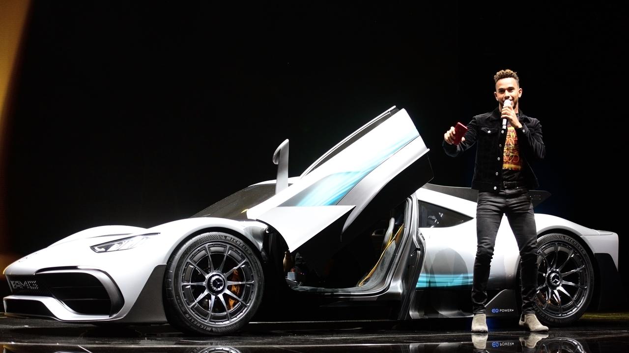 Lewis Hamilton presented the original Project One concept at the 2017 Frankfurt motor show.