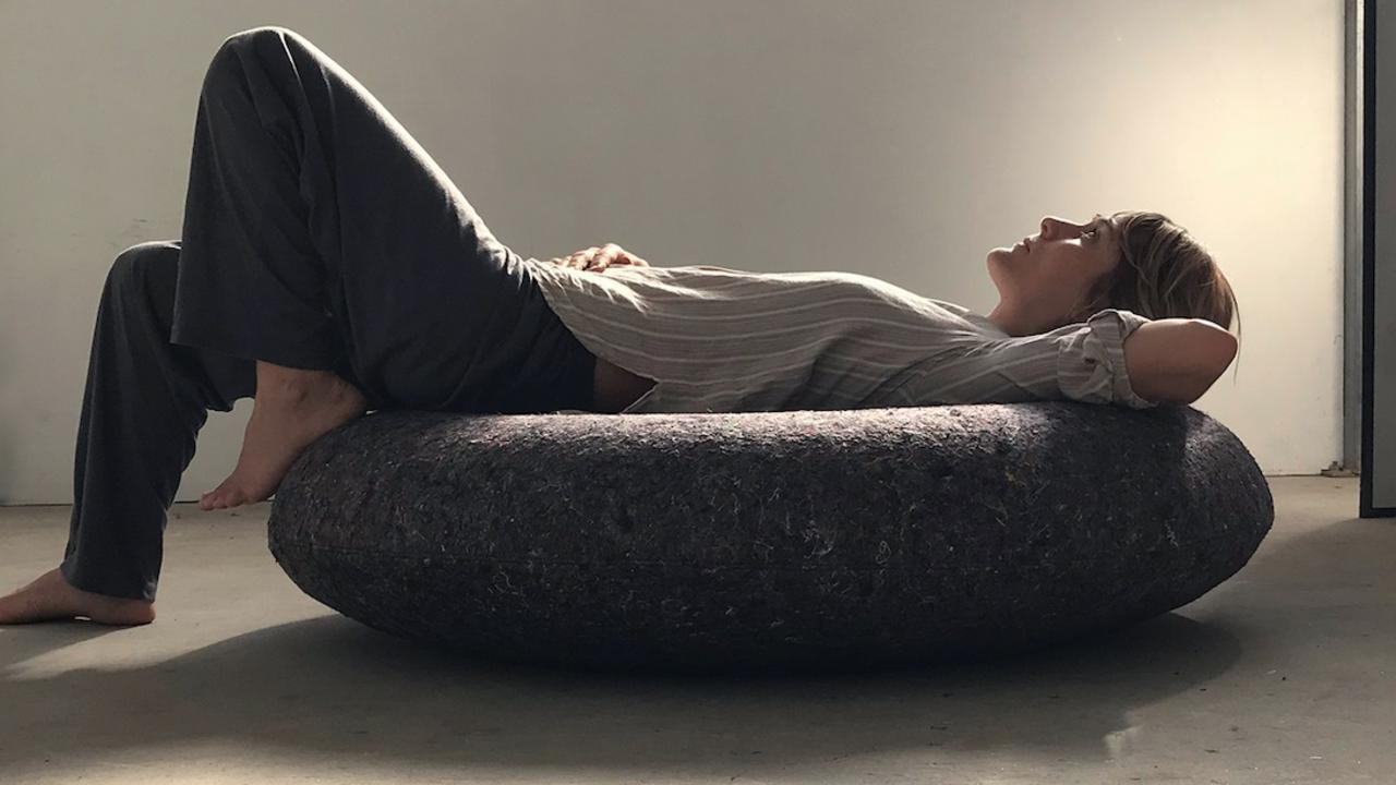 The Seljak sisters have had a hand in this recycled floor lounger that promotes wellness.