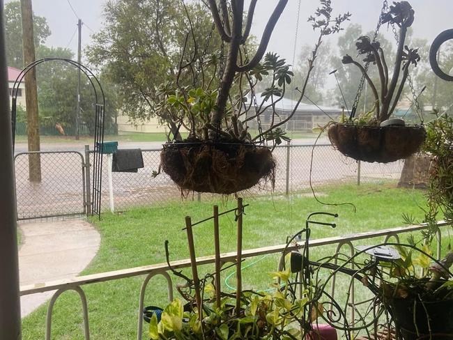 Major flooding in Charleville, in Queensland's south west. Picture: Higgins Storm Chasing