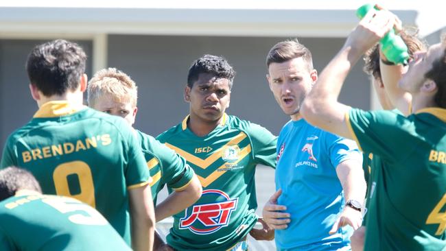 Ignatius Park College and Kirwan State High School teams take on St Brendanâ€™s College Yeppoon teams in Queensland state rugby league semi finals at Mackay on Wednesday, August 24, 2022.