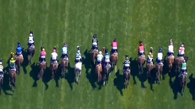 And we're off at the Melbourne Cup.