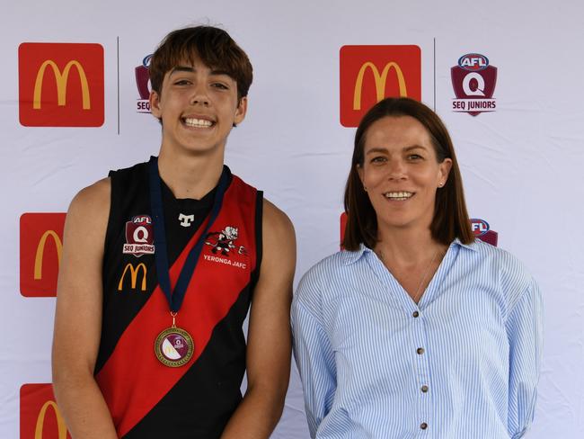 Ryan Hutchings of Yeronga Devils won the best on ground award for the Under 13 Mixed Div 1 in the SEQJ competition. Picture: Supplied