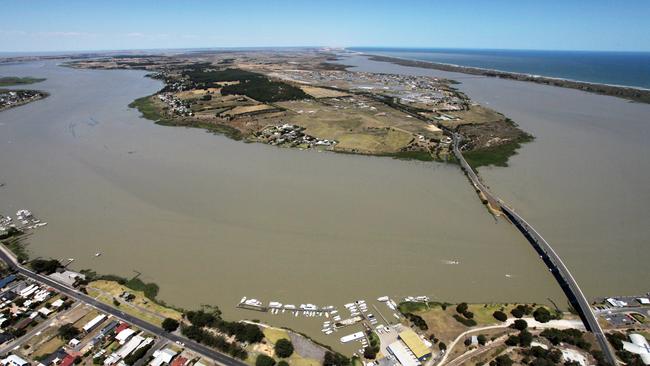 The Lower Lakes and Murray Mouth at Goolwa and Hindmarsh Island, flushed with water in 2011.