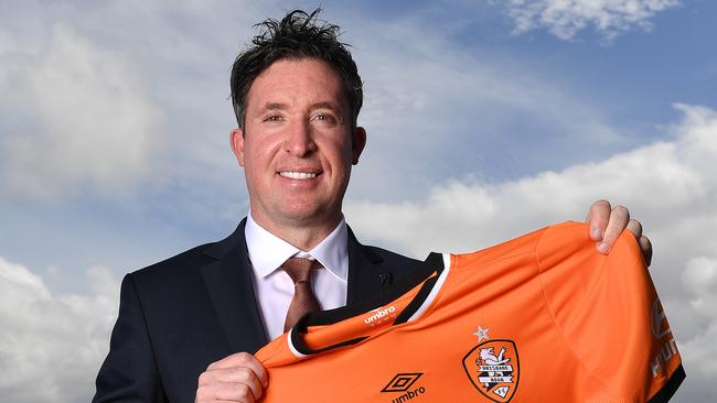 Robbie Fowler after being appointed Brisbane Roar’s new coach. Picture: AAP