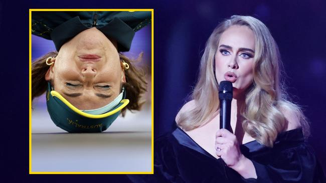 Grammy-winning singer Adele says that the performance from Australian B-Girl Raygun at The Paris Games made her "very, very happy."